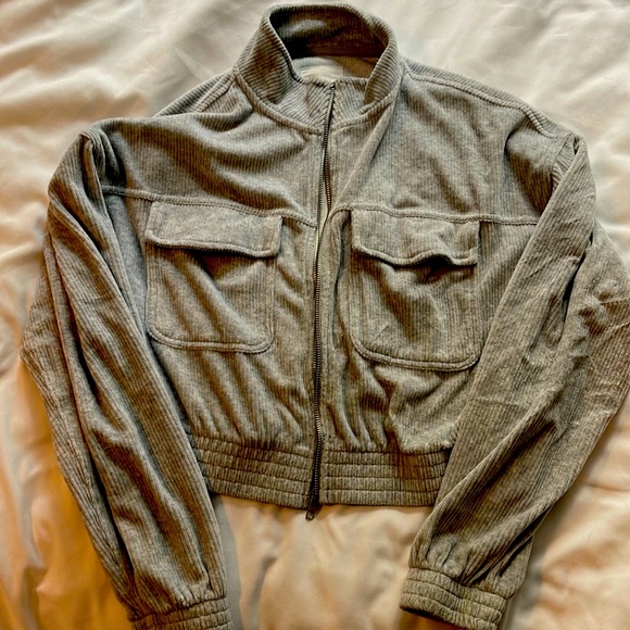 Arie Groove-On Velour Full Zip Sweatshirt - Picture 2 of 3